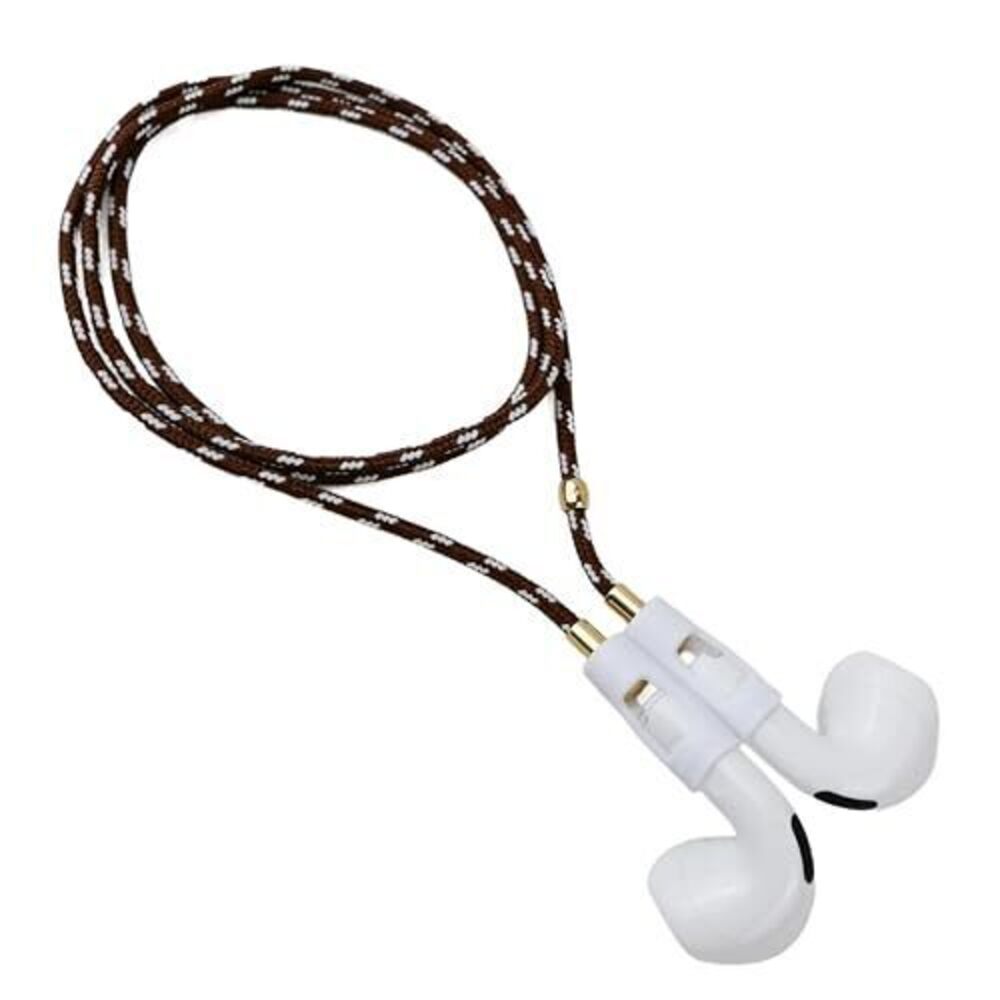 2724 Nylon Strap for AirPods & AirPods Pro Brown/18K Gold